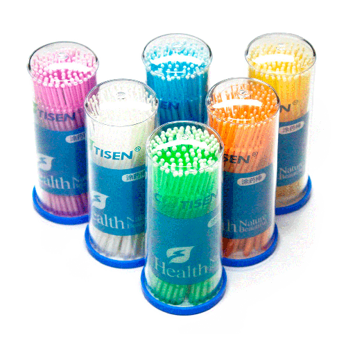 Microbrush aplicadores, tubo c/dispenser x 100u. COTISEN